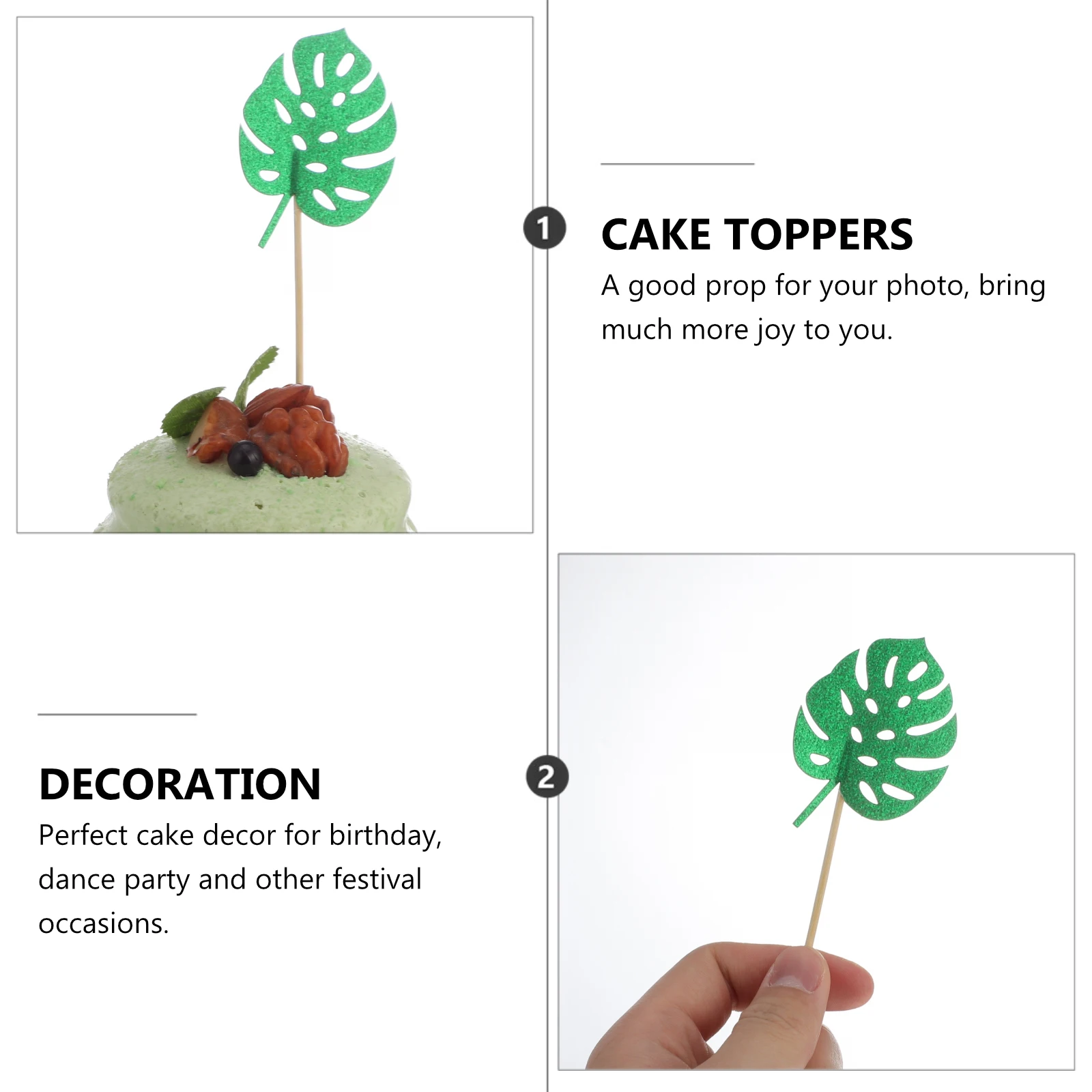 

24pcs Creative Turtle Cake Cake Decorations Decorations Pineapple Cupcake Toppers Birthday Party Supplies Wood Material