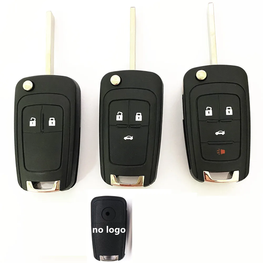 2/3/4 Buttons Car Remote Key shell FOB For Chevrolet Cruze Sail Orlando Malibu Aveo Spark