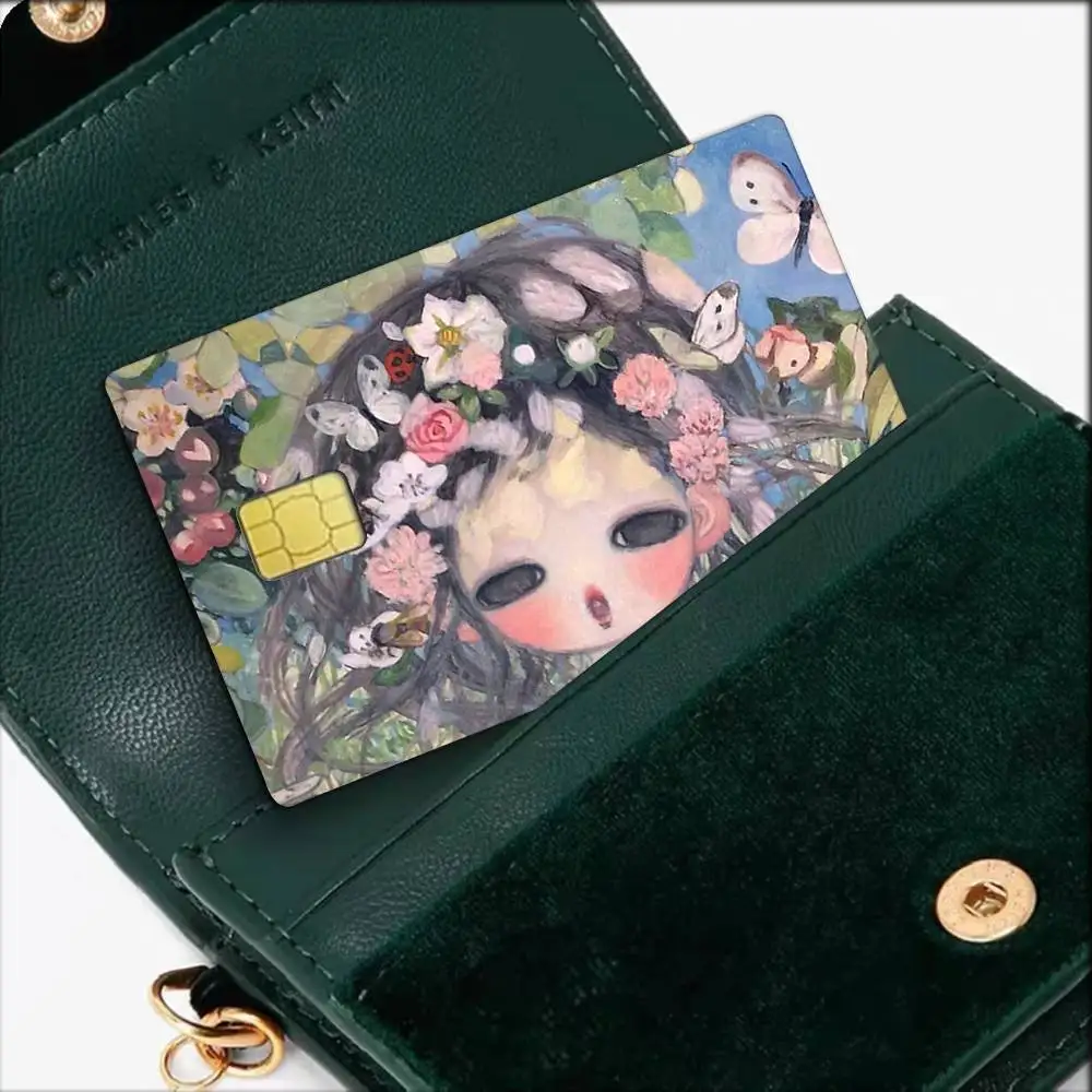 A-Aya T-Takano Art Waterproof Film Skin Cover Credit Card Stickers Debit Front Bank Bus Pass