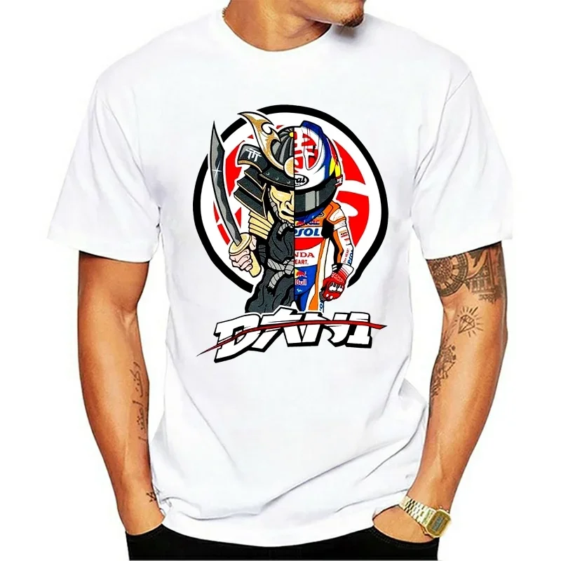 Dani Pedrosa Official Samurai Printed T-Shirt Boys Top  Cotton Tee Fashion harajuku Short SleeveT-Shirt Men New fashion