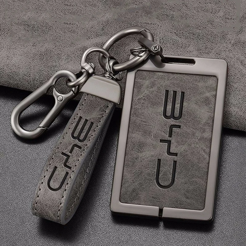 Car NFC Card Samrt Key Case Fob Cover Holder For BYD Atto3 Yuan Tang EV Han Qin Song Plus DMi Dolphin S7 S6 L3 M6 F3 F0 Keychain