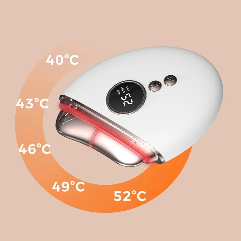 Nowe urządzenie kosmetyczne Gua Sha z 5-stopniową regulacją częstotliwości, model 2025, do liftingu i ujędrniania / głębokiego nawilżania / masażu szyi