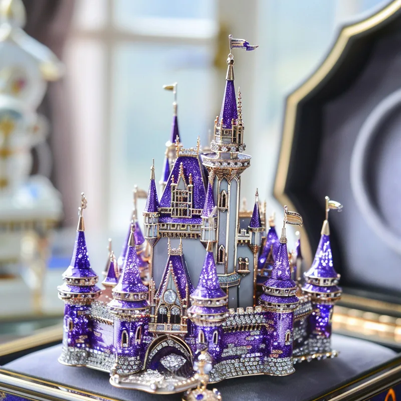 Haute couture series original ancient castle jewelry office home high-end ornament accessories brooch