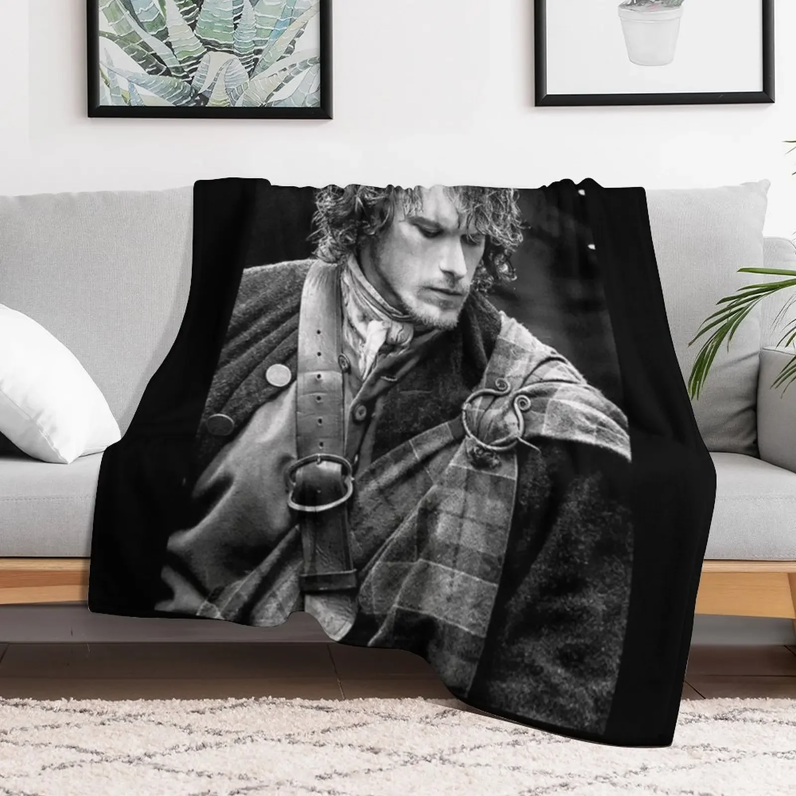 Jamie Fraser Outlander Throw Blanket manga christmas gifts sofa bed Blankets