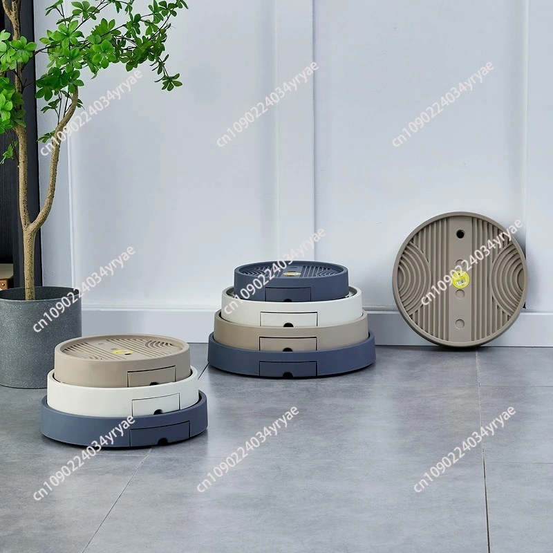 flower pot water tray plastic base with wheel water storage high load-bearing breathable bottom support green plant wheel type