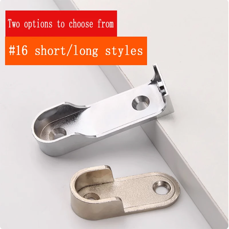2/4/PCS Wardrobe Clothes Tube Support Closet Rod Pole End Bracket Thickening Holder Cupboard Hardware Furniture Accessories