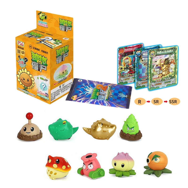 

Фигурка Plants vs. Zombies 2, возврат автомобиля, коробка-сюрприз, набор игрушек с боевыми игровыми карточками, подарок, случайно отправка один