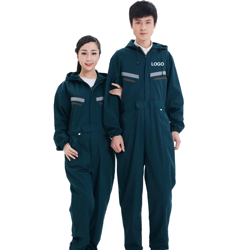 

Men'S Mechanical Suit Jumpsuit Workshop Work Coveralls Print Logo Customized Personalization Welding Factory Workers Reflective