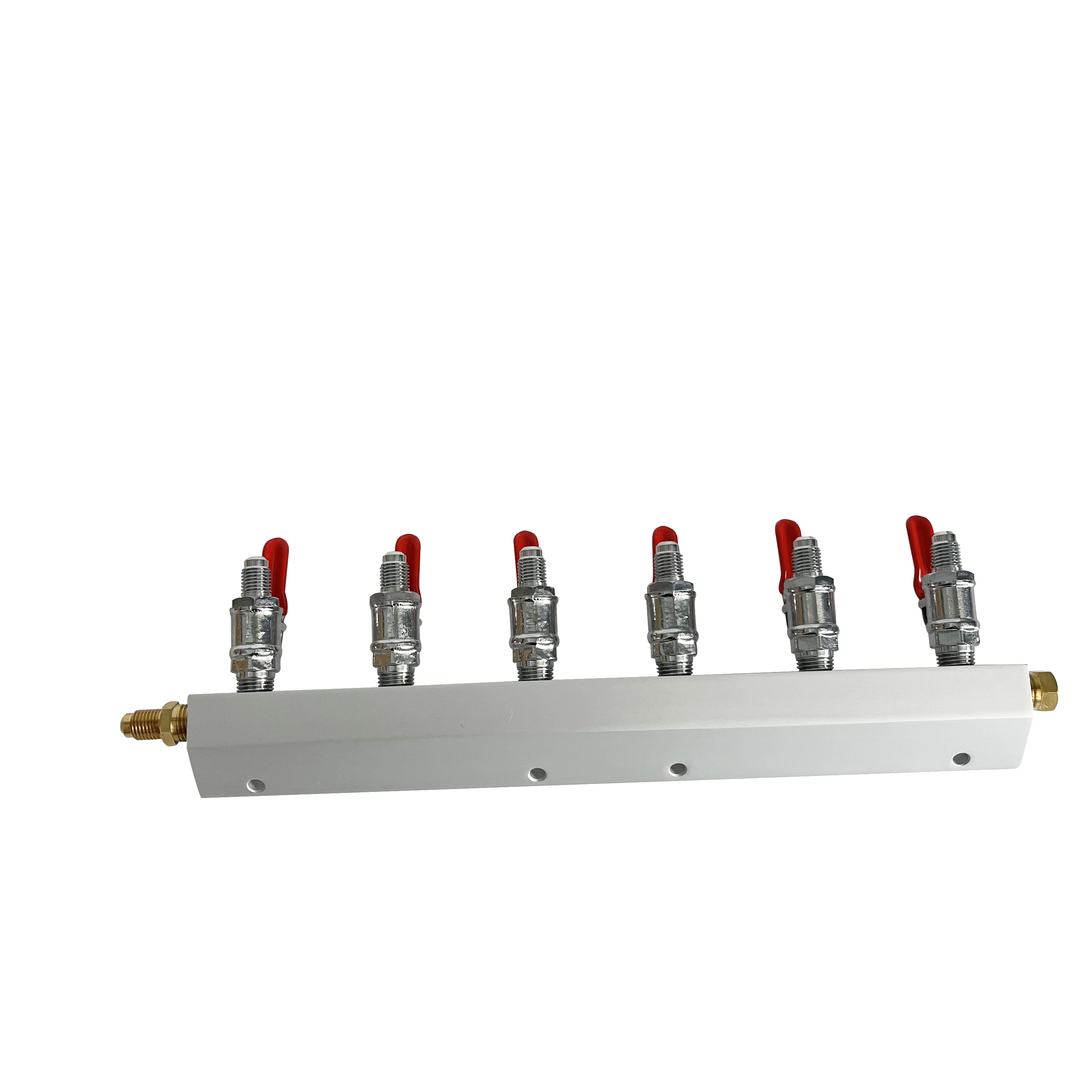 KegLand 6 Ways Gas Line Manifold Splitter with 6mm/8mm Barb/MFL Thread Commercial Home Craft Brewing