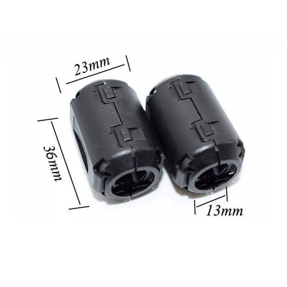 20pcs Clip-On Ferrite Core Bead Ring Core RFI Noise Suppressor 7mm+13mm Ferrite Cores For AC Power Cords USB Cables