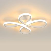 Modern LED Ceiling Light,Ceiling Lamp 30W Aluminium  Ceiling Lighting with Flower Shape for Bedroom,Warm Light 3000K
