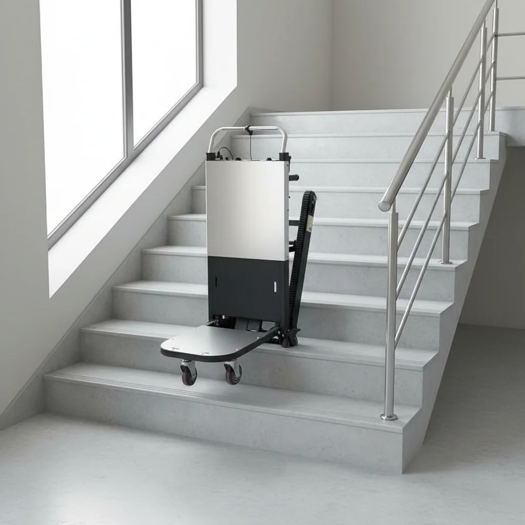 Electric Lifter Stair Climber Hand Cart Truck Stair Climbing Crawler Trolley Tracking Stair Climbing Trolley