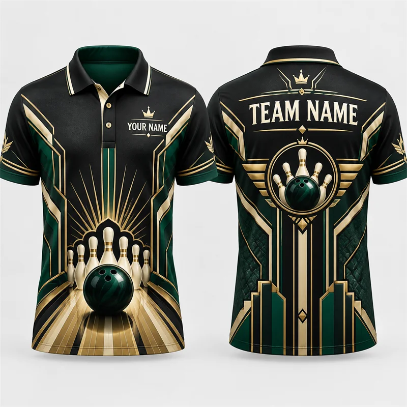 Custom Bowling Polo Shirt Pers - đánh giá và giá Short Sleeve Bowling Shirt Retro