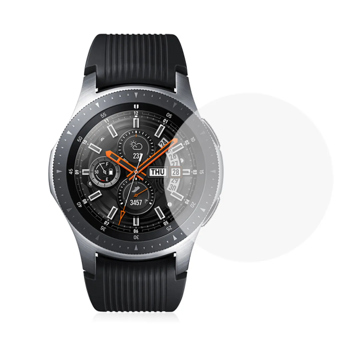 4Pcs 9H Tempered Glass Screen Protector 0.26mm 2.5d Bubble Free Full Coverage for 46Mm Smartwatch Explosion Proof