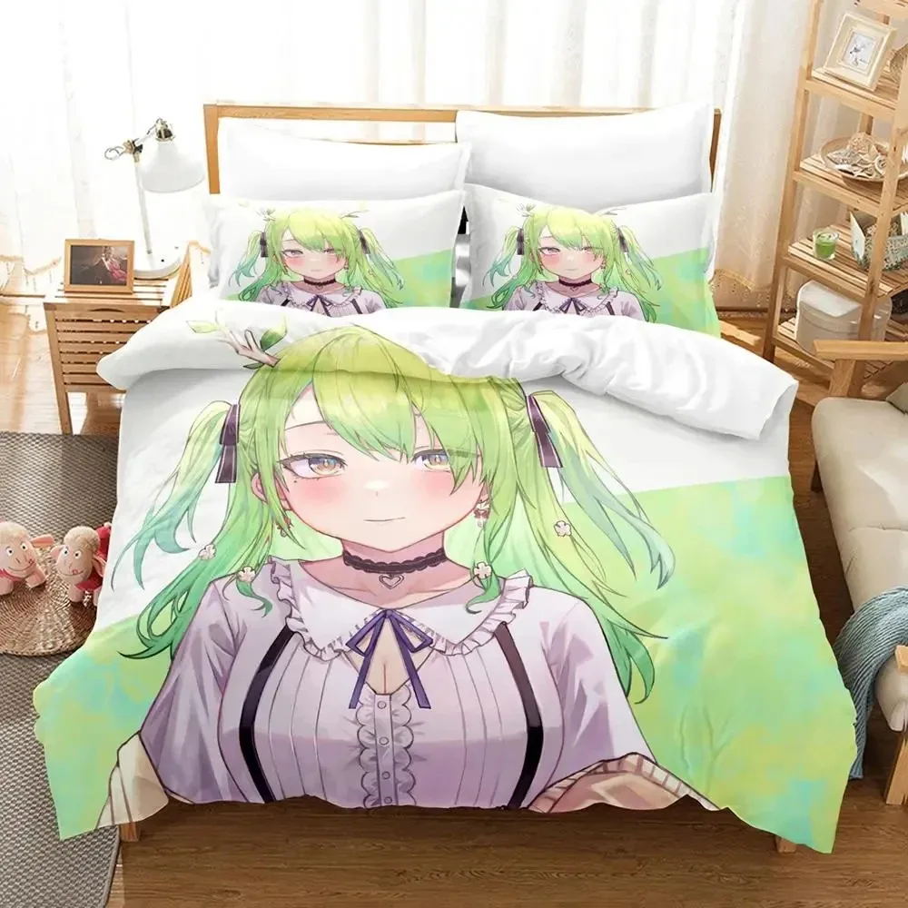 Anime Ceres Fauna Ch. hololive-EN Bedding Set Duvet Cover Bed Set Quilt Cover Pillowcase Comforter king Queen Size Boys Adult