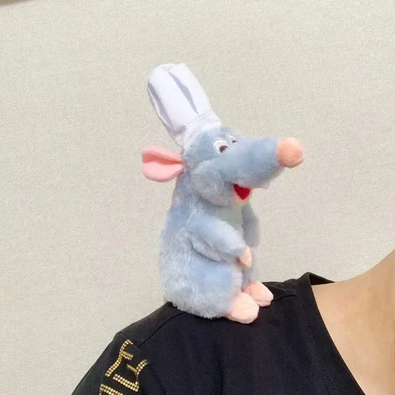 15cm Chef Remy Magnetic Plush Doll Ratatouille Anime Plush Toys Kawaii Shoulder Plushie Doll Stuff Toy Decoration Kid Toy Gift