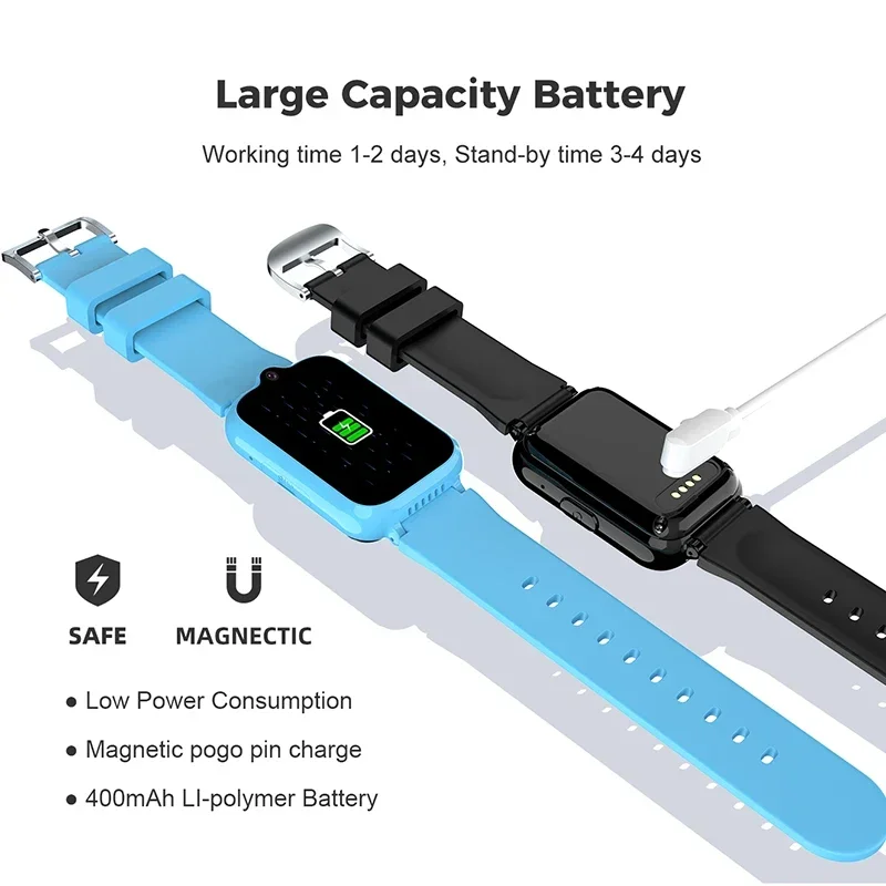 Xiaomi Mijia Kids 4G Smartwatch GPS Tracker WIFI موقع مكالمة فيديو Baby SIM ساعة ذكية مراقبة الصوت لهدايا مدرسة الطلاب