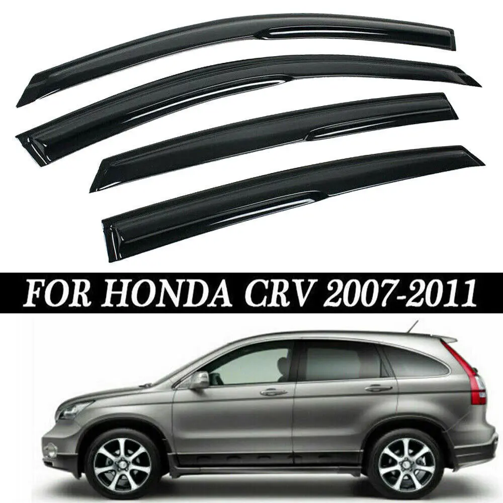 

For Honda CR-V CRV 2007-2011 Window Visors Vent Sun Shade Rain Guards Deflector