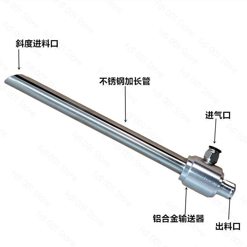 Pneumatic conveyor, vacuum generator, pneumatic feeding material conveyor, pneumatic suction machine