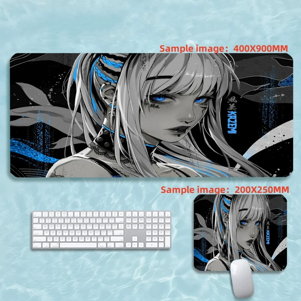 

Mouse pad large gathering gaming Anime mats Table Keyboard Japan Girl Table Coumputer Carpet PC accessories 90X40cm mousepad