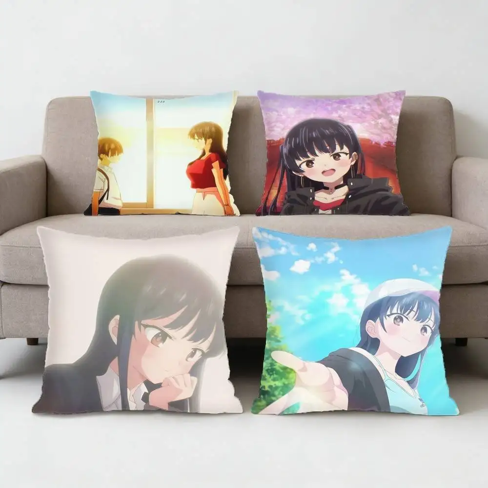 Anna The Dangers In My Heart Pillow Case Sofa Living Room for Bedroom car Headboard Backrest Cushion Square Cushion Nap Time