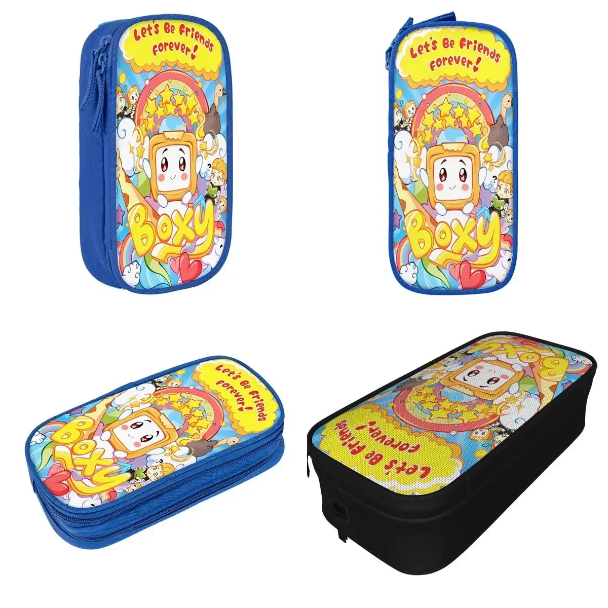 

Creative L-Lankybox Boxy Pencil Case Rockys Foxy Pencilcases Pen for Girl Boy Large Storage Bag School Supplies Gifts Stationery