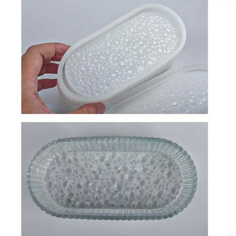 W0YA Flexible Silicone Oval Box Mold Handmade Jewelry Storage Container Mould Easy Demolding Cup Decoration Mold