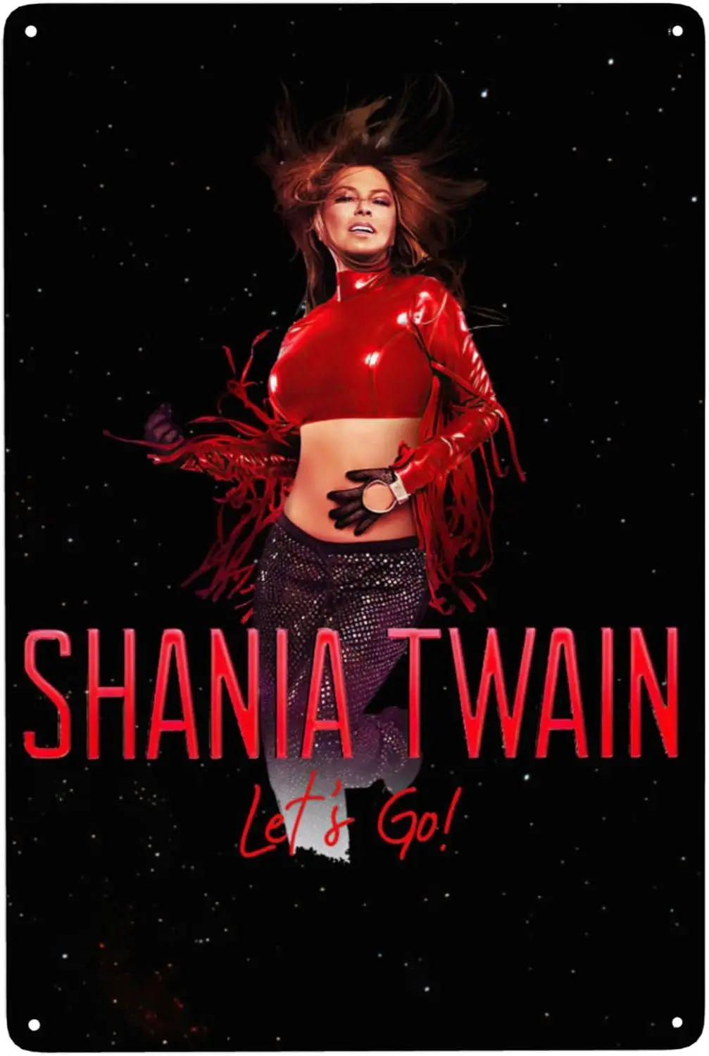 Shania cantor twain sinais de metal decoração da parede do vintage placa casa cartaz clube garagem sala estar cozinha quarto cafés 8x lata