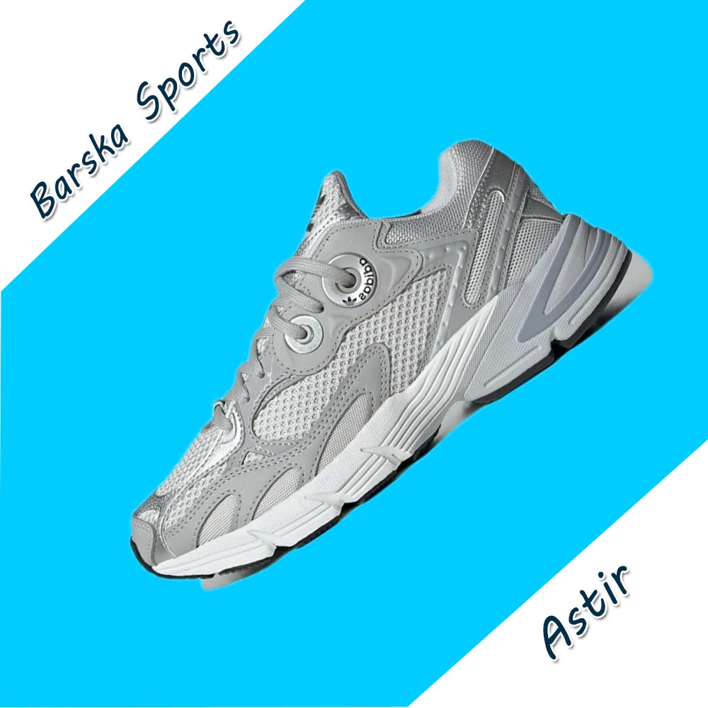 Adidas New Astir Man and Women sneakers Thick Bottom Height Enhancement clunky shoes Casual Fashion Sneakers white&grey