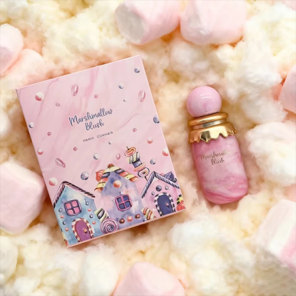 

Paris Corner Marshmallow Blush Eau de Parfum 100ml, Sweet Floral Gourmand Perfume for Women, Long-Lasting Strawberry Vanilla Phe