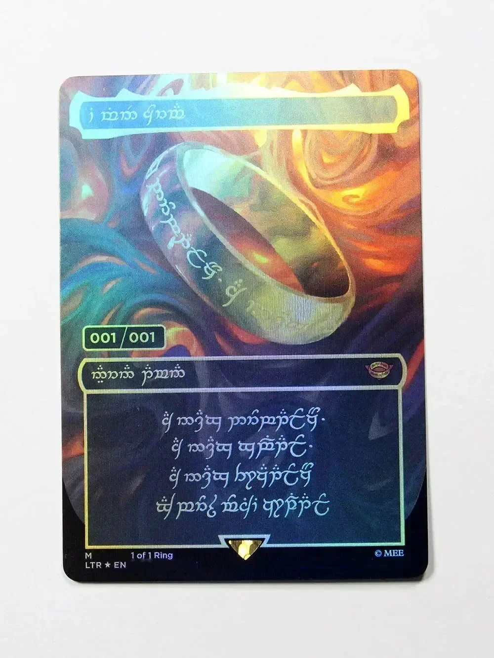 Holo/Foil Najwyższej jakości magiczne karty proxy Jeden pierścień Trójkątny znaczek Chodzący balista zbierający Proksy