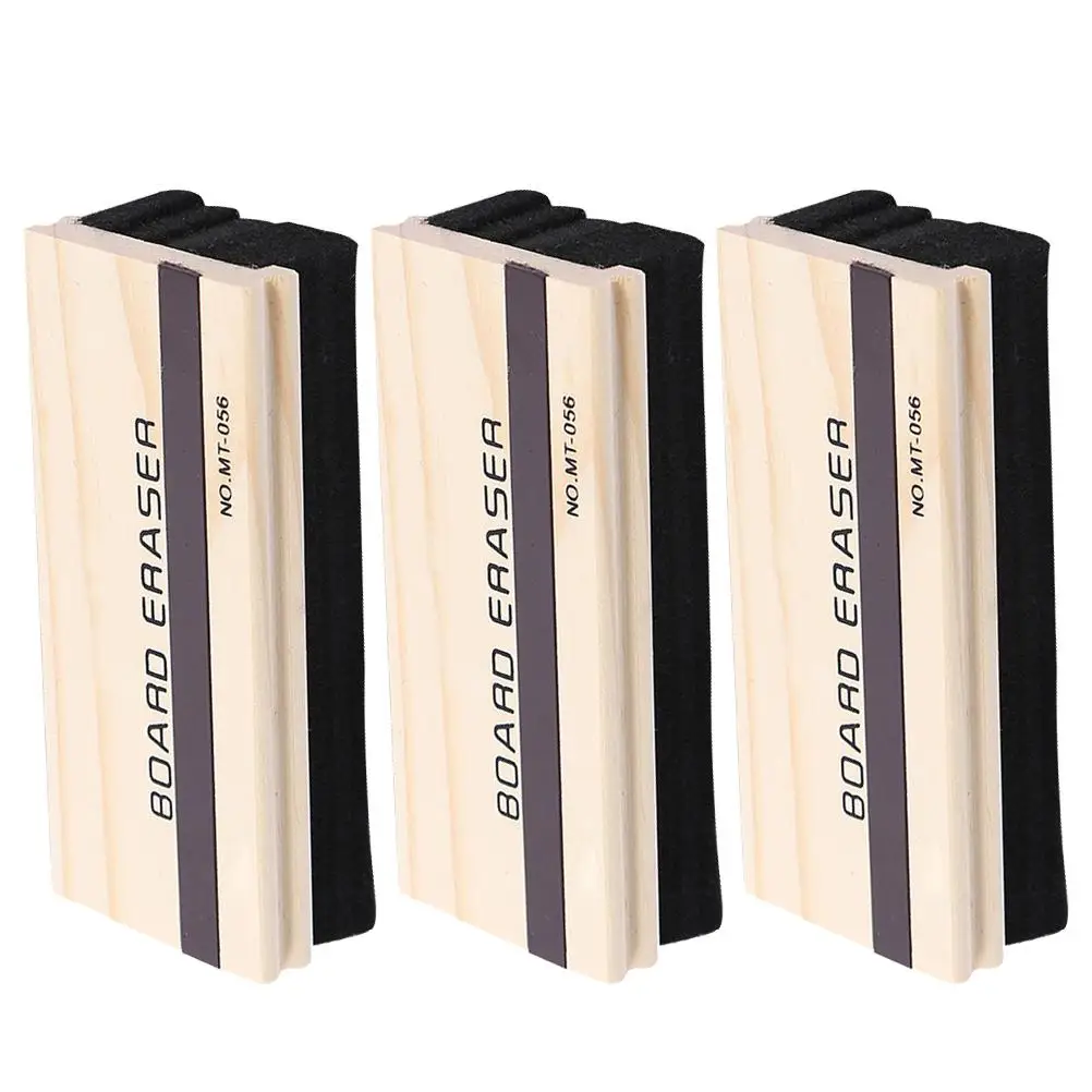 3 Pcs Blackboard Eraser Mini Magnetic Strips Light Weight Dust Reduction for School Office Chalkboards Students Supplies