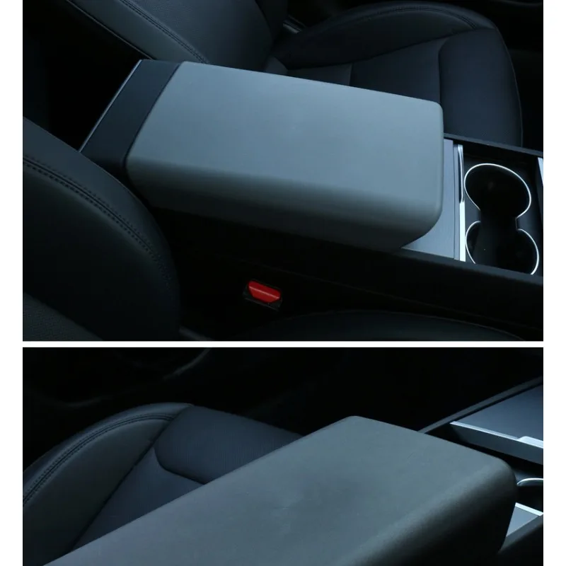 For Tesla's Updated Model 3/y Armrest Box Protective Cover and Scratch Resistant Interior