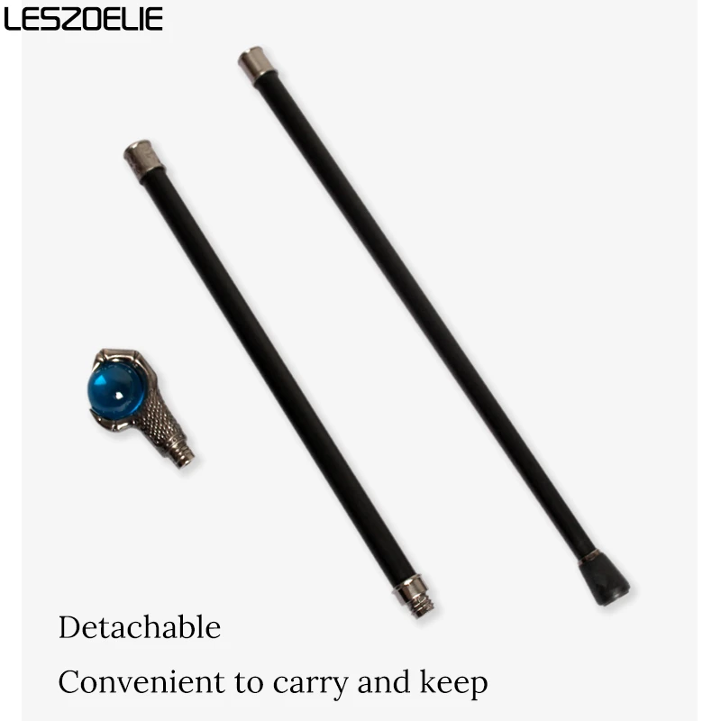 Античный серебряный коготь дракона с синим хрустальным шаром озера, трость для мужчин, модные трости, женщина, косплей, вечерние трость