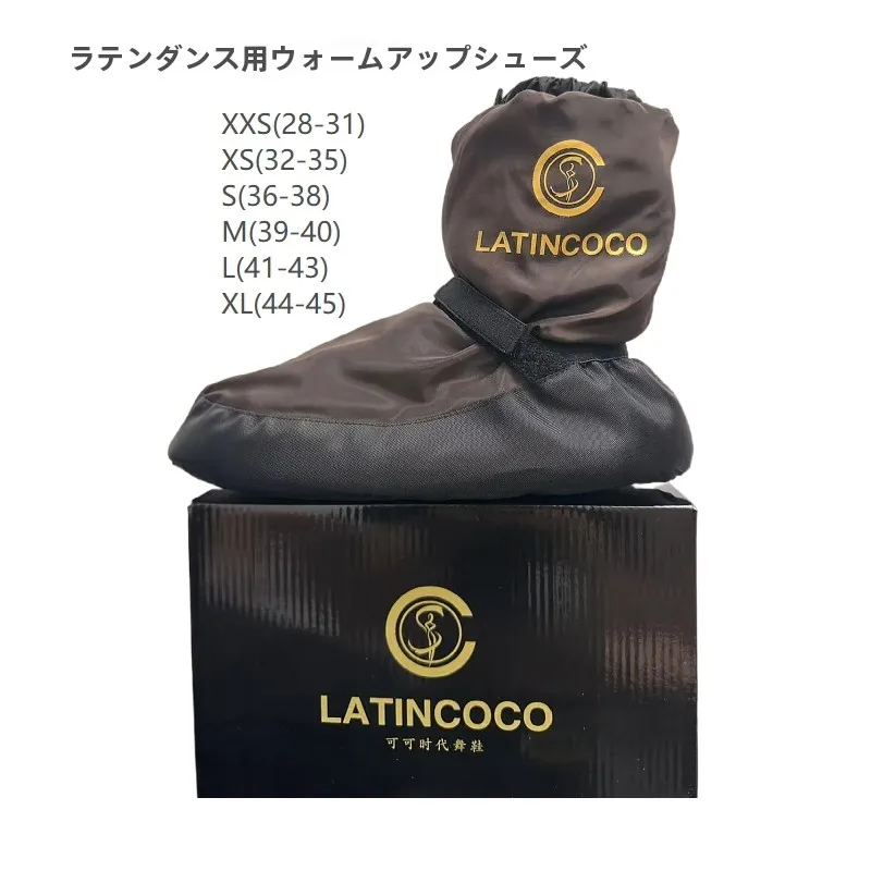 era-dance-shoes-latin-shoes-pre-game-warm-up-ballet-thermal-shoes-men's-women's-black-brown-color-universal-for-kids-and