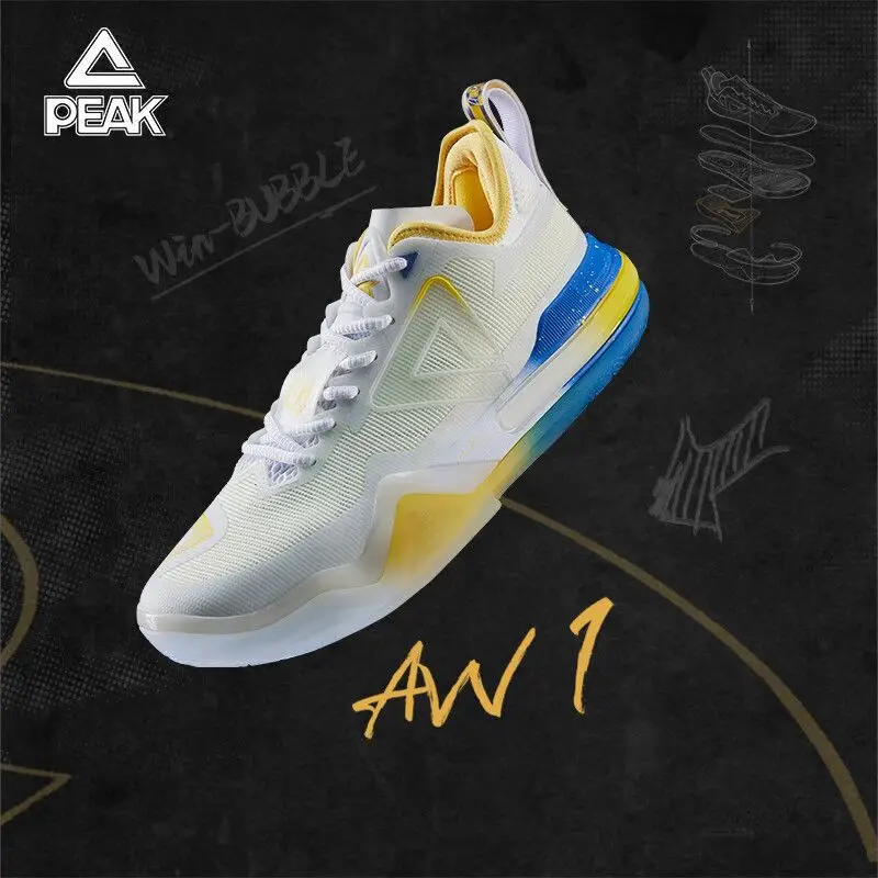 PEAK AW1 Wiggins Same Style Extreme Basketball Shoes Men's Spring Shock Absorbing Sports Shoes Sneakers Baskets Shoes for Men