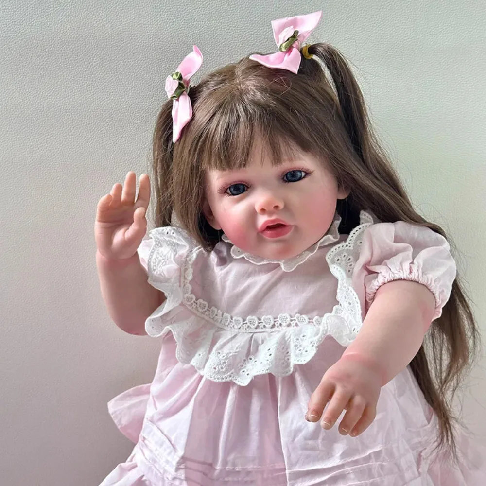 Handmade Reborn Toddler Girl Doll, já pintado, Betty 3D Skin com veias detalhadas, brinquedos para meninas, 24"