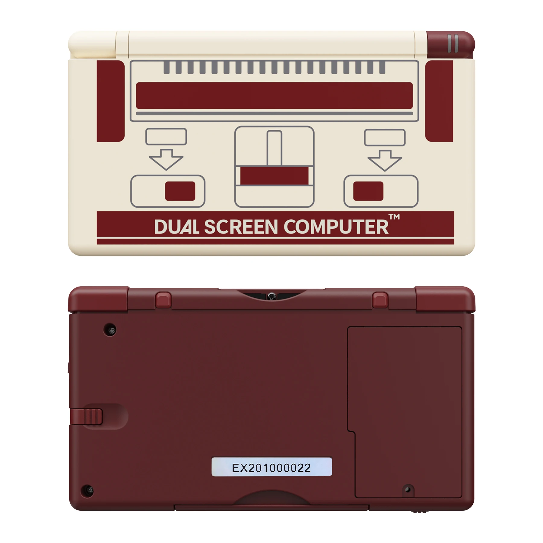 

eXtremeRate Replacement Full Housing Shell for Nintendo DS Lite, Case Cover with Buttons, Screen Lens for NDSL Classic FC Style