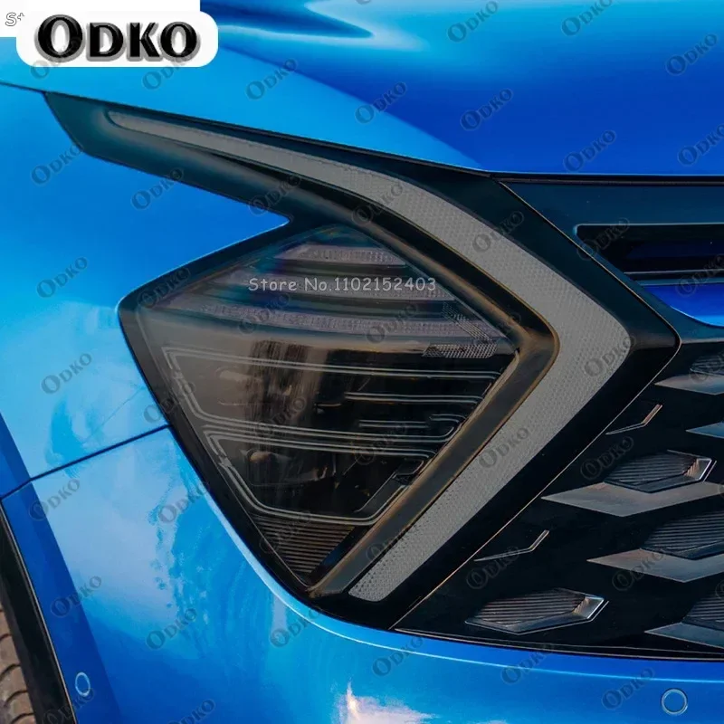 

Для Kia Sportage NQ5 2022, подарок шт., защитная пленка для фар автомобиля, восстановление фар, прозрачная черная наклейка из ТПУ