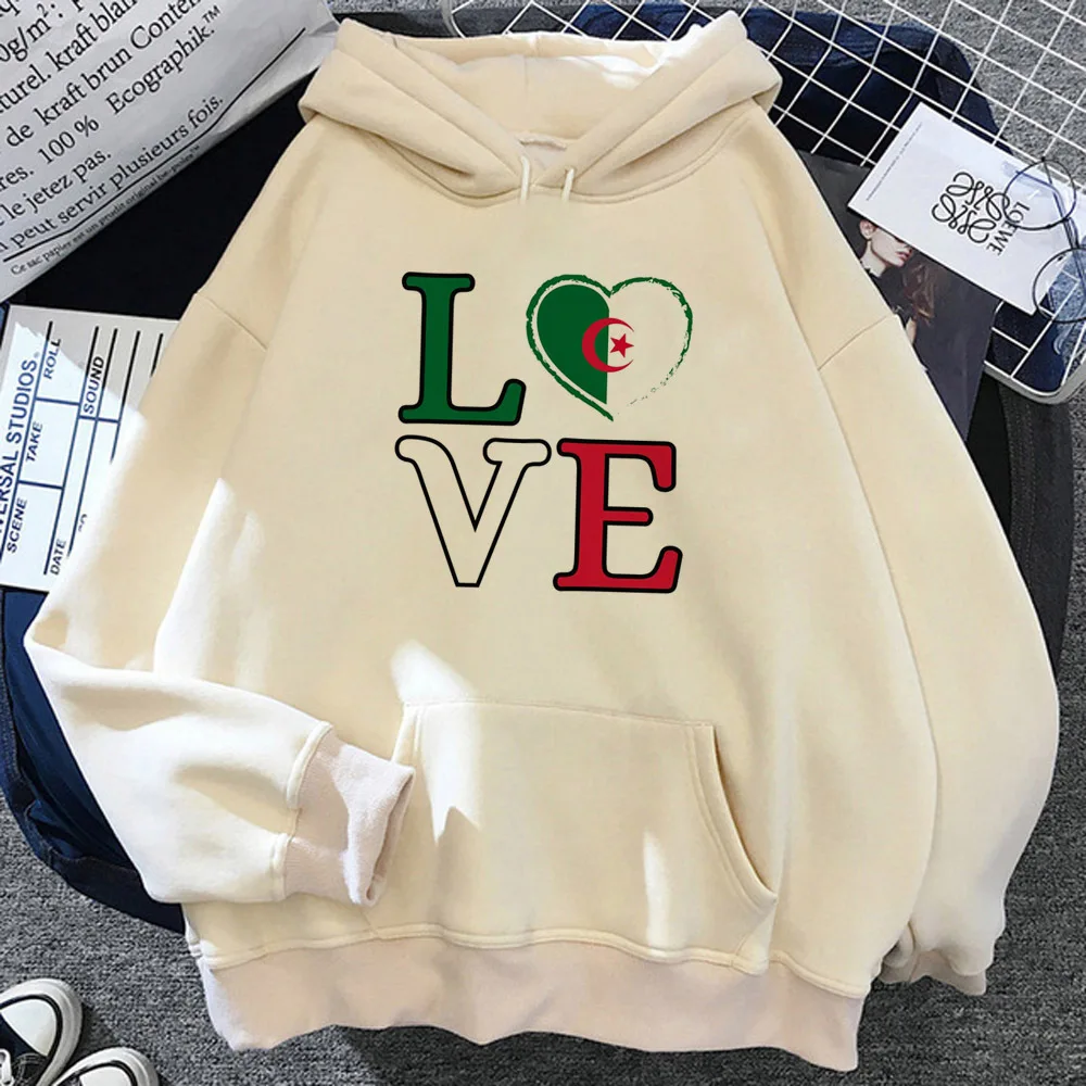 Sudadera con capucha de Argelia para adolescentes, ropa de diseño con estampado kawaii, ropa informal de diseñador, anime juvenil, Invierno