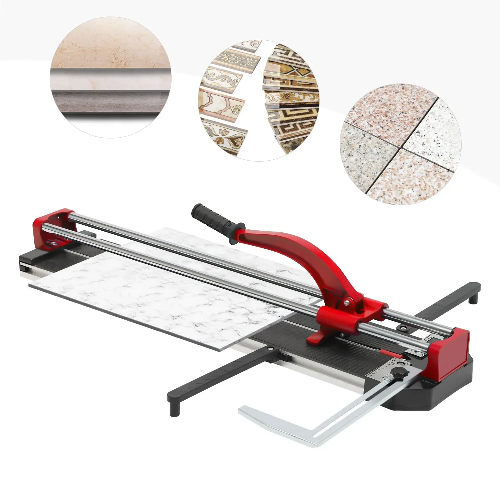 80cm Tile Cutter Double Rails Brackets Manual 3/5 w/Precision Infrared Positioning Manual Tile Cutter Precision Cutting Tools