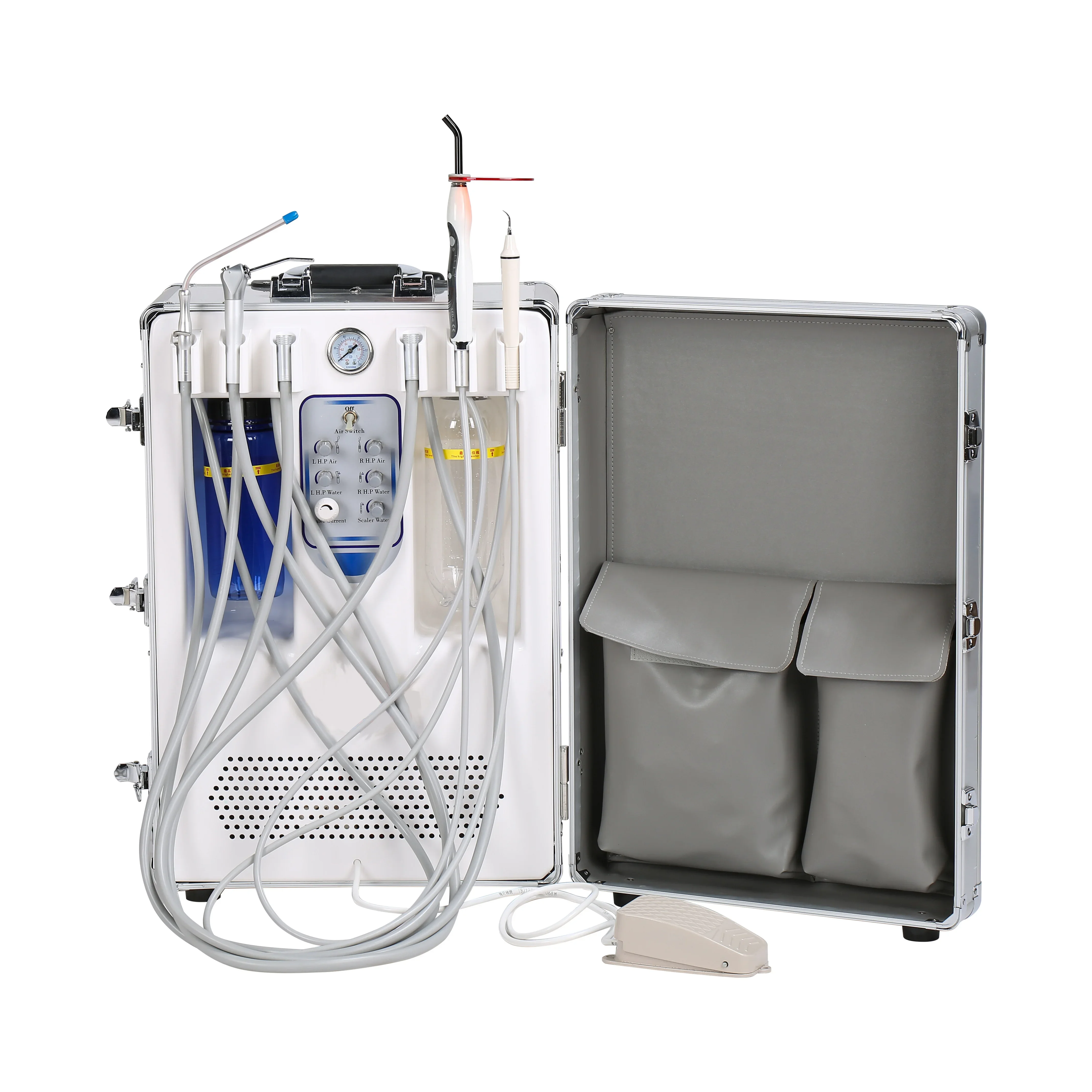 

Good PDU-C06 Mobile de-tal Unit Suitcase Portable de-tal Unit with Air Compressor for de-tal Clinic