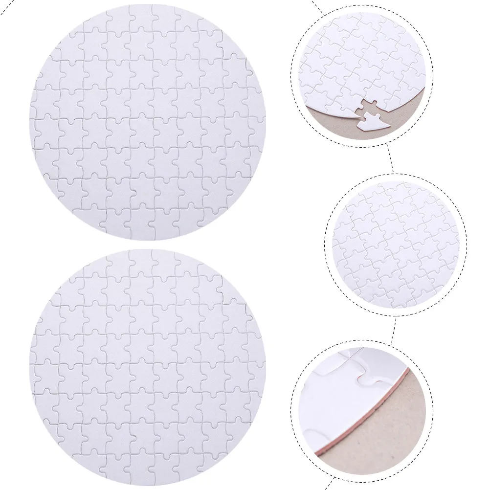 

Набор из 4 сублимационных пазлов для термопереноса, заготовки для самостоятельной сборки, белые, для детей и взрослых, развивающая игра-головоломка