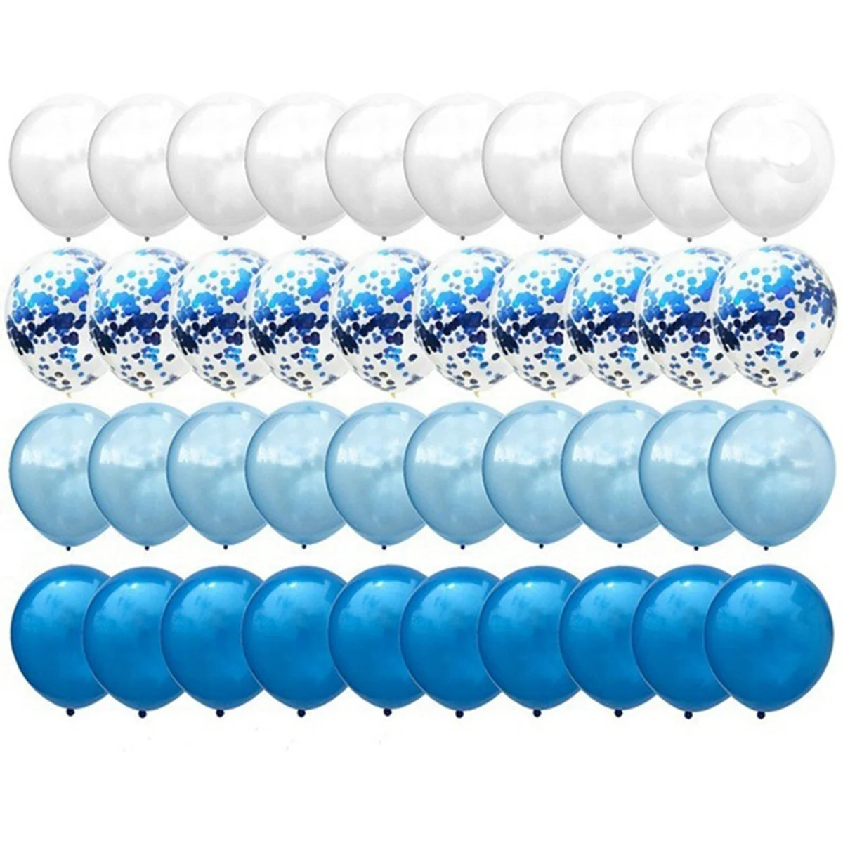 120pcs 12inch Mix Konfetti Latex Ballon für Geburtstag Baby party Hochzeit Luftballons Party Dekorationen, a