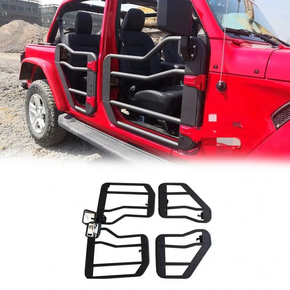 

XDSGobison JK/JL 2/4 Half Door Steel Tube Doors With Mirrors For Jeep Wrangler