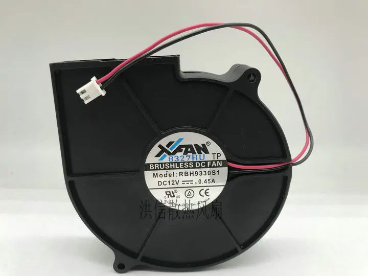 

XFAN RBH9330S1 DC 12V 0.45A 97x97x30mm 2-Wire Server Cooling Fan