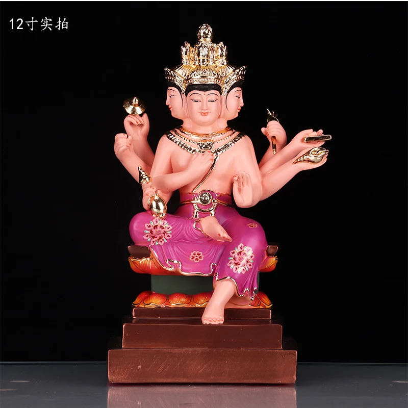 Asia Thailand HOME family Temple Worship four-faced Buddha figure God Patron saint statue bless safe good luck