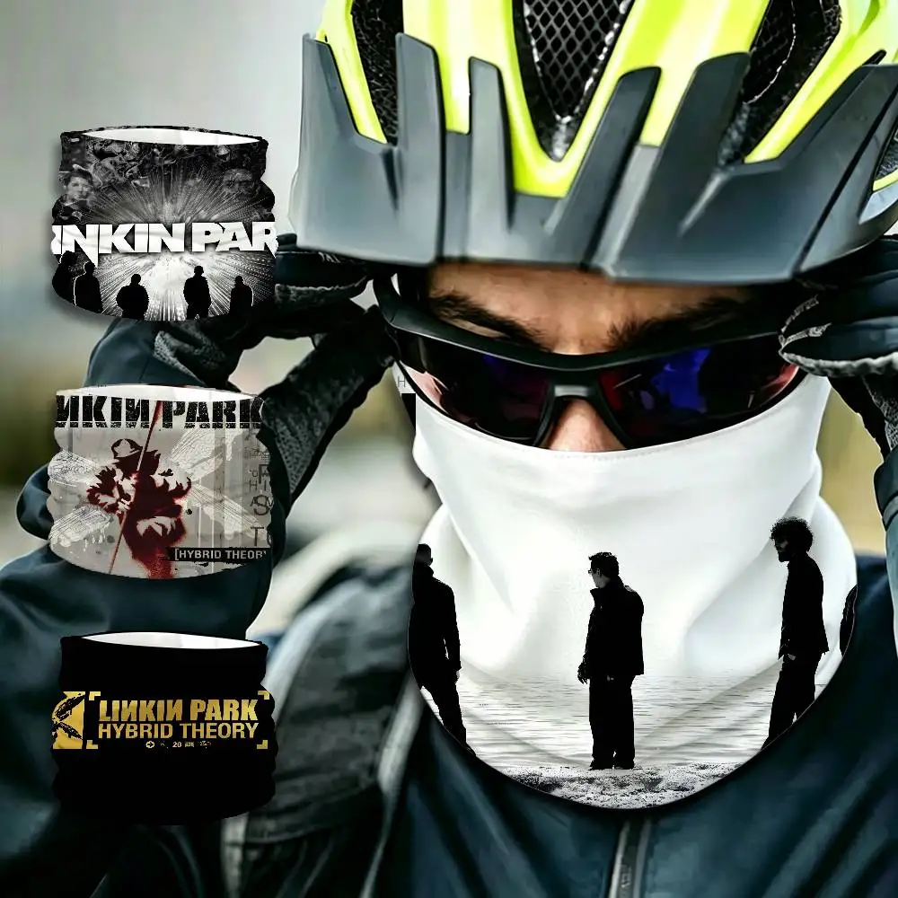 Band L-Linkin Cool P-park Windproof Full Face Mask Warm Neck Gaiter for Skiing Motorcycle Cycling Sports
