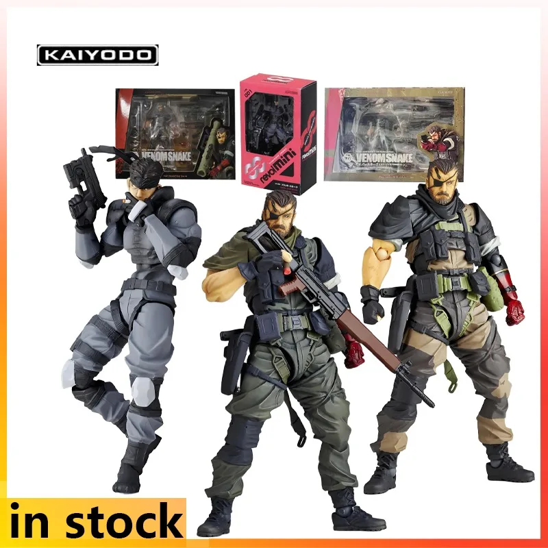 

Kaiyodo 1/14 Finished Mobile Figurines Revolmini Alloy Equipment Anime Venom Snake Character Model Gives Holiday Gifts To Friend