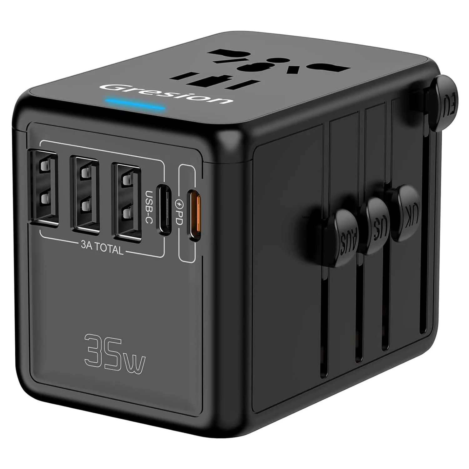 

Travel Adapter offers EU UK US AUS Universal Travel Adapter fast charging 25W PD 35W travel charger